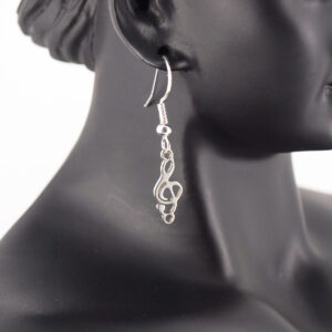 Boucles d'oreilles acier inoxydable musique AI-211