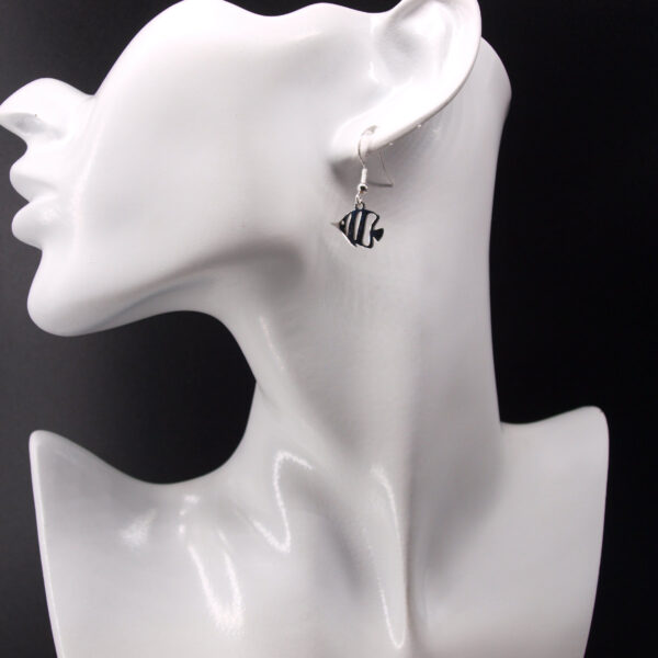 Boucles d'oreilles acier inoxydable poisson AI-216