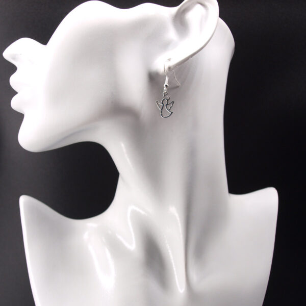 Boucles d'oreilles acier inoxydable ange AI-217