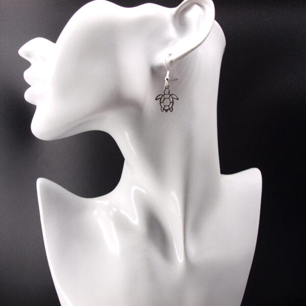 Boucles d'oreilles acier inoxydable tortue AI-218