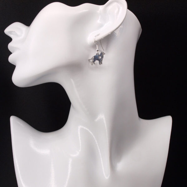 Boucles d'oreilles acier inoxydable chien AI-223