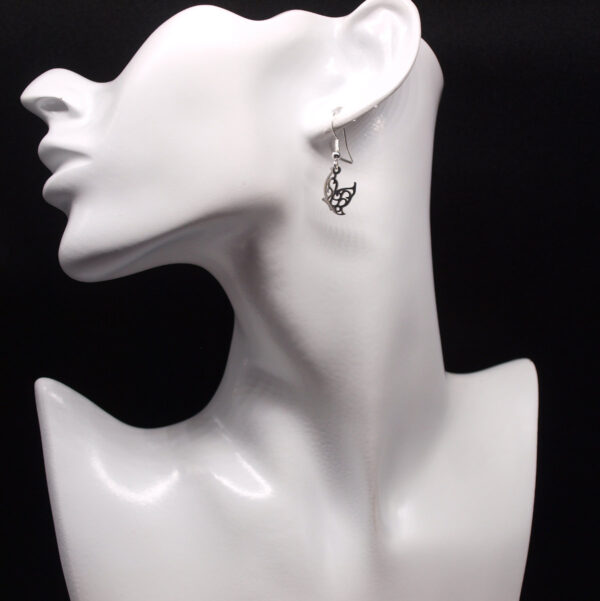 Boucles d'oreilles acier inoxydable papillon AI-227
