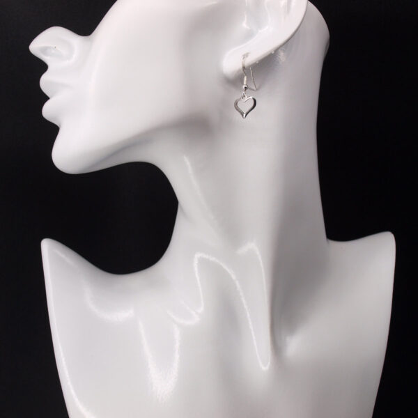 Boucles d'oreilles acier inoxydable cœur AI-235