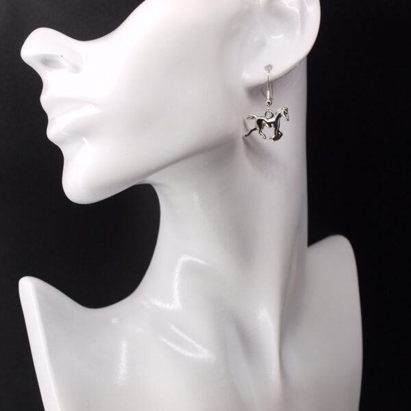 Boucles d'oreilles acier inoxydable cheval AI-240