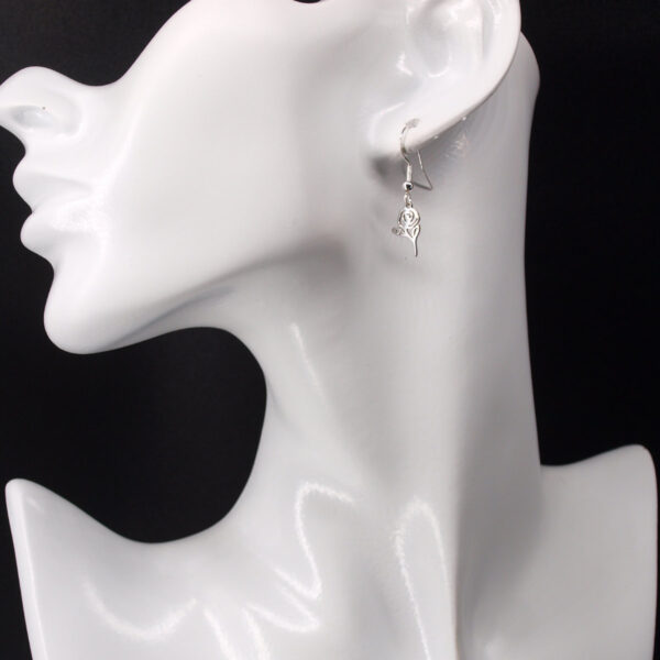Boucles d'oreilles acier inoxydable rose AI-241
