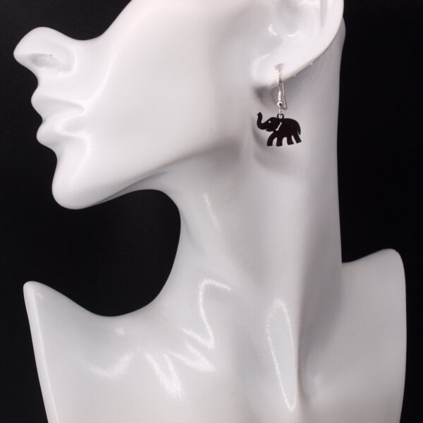 Boucles d'oreilles acier inoxydable éléphant AI-245