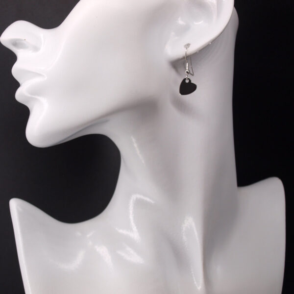 Boucles d'oreilles acier inoxydable cœur AI-246