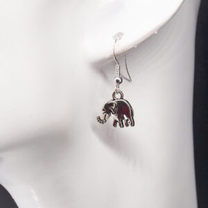 Boucles d'oreilles acier inoxydable éléphant AI-252