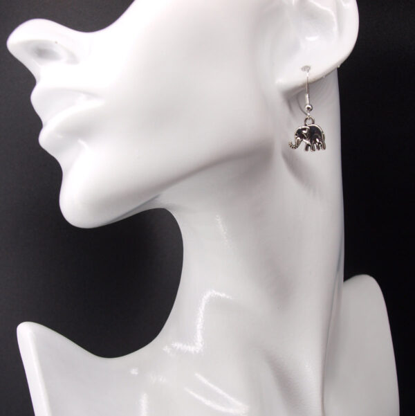 Boucles d'oreilles acier inoxydable éléphant AI-252