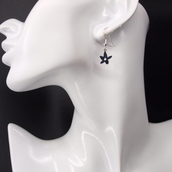 Boucles d'oreilles acier inoxydable fleurs AI-253