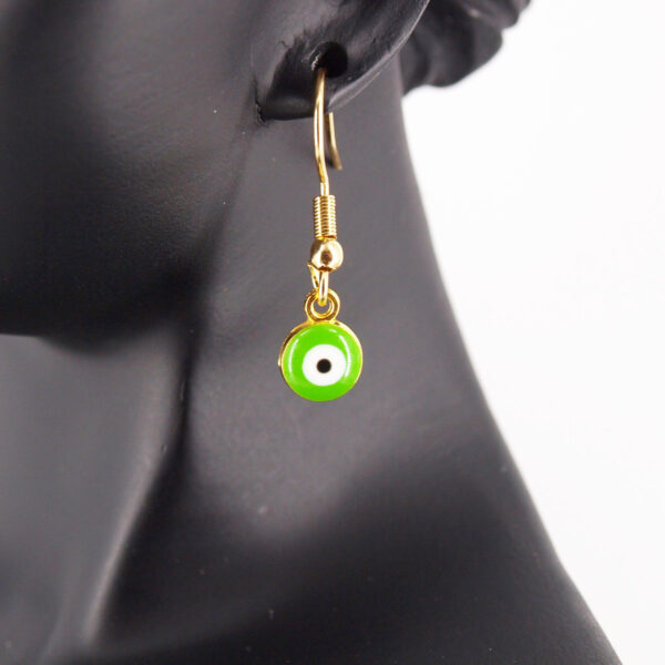 Boucles d'oreilles acier inoxydable mauvais œil AIG-201