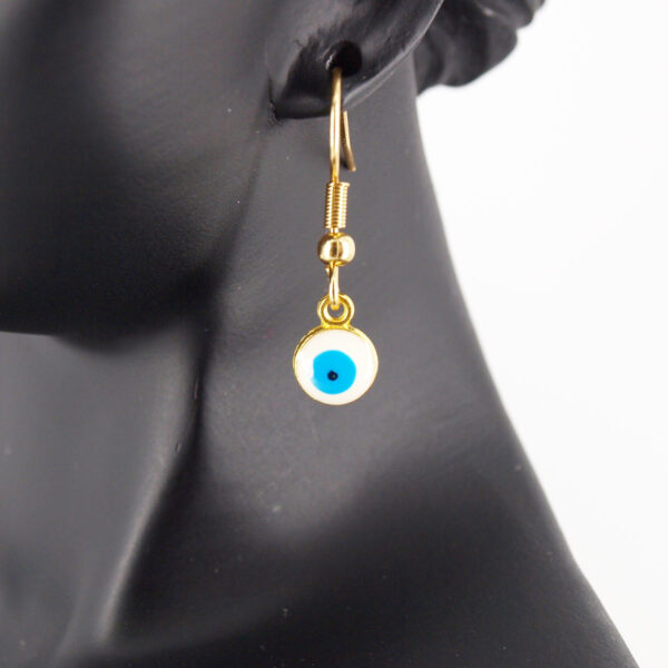 Boucles d'oreilles acier inoxydable mauvais œil AIG-201