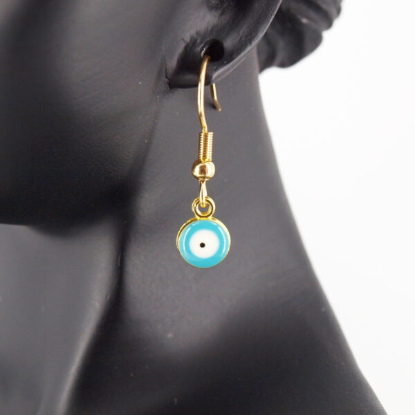 Boucles d'oreilles acier inoxydable mauvais œil AIG-201