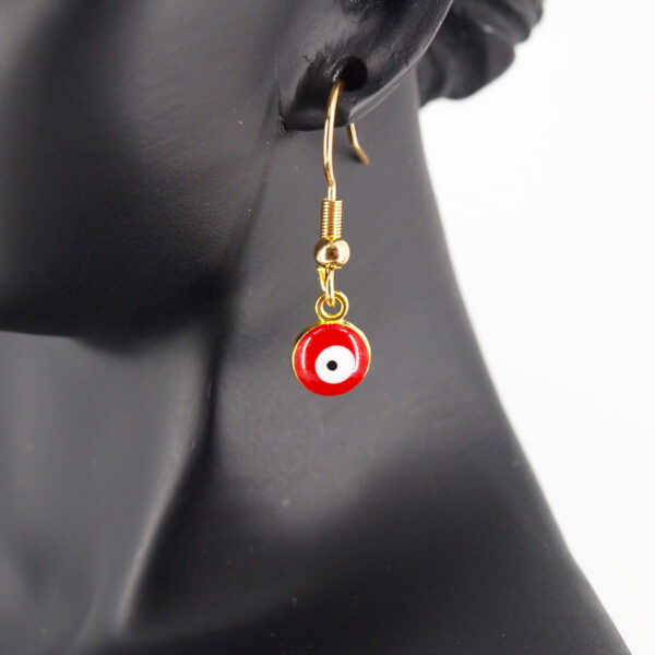Boucles d'oreilles acier inoxydable mauvais œil AIG-201