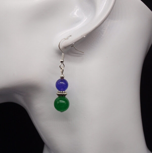 Parure améthyste et jade vert AY-301 femme