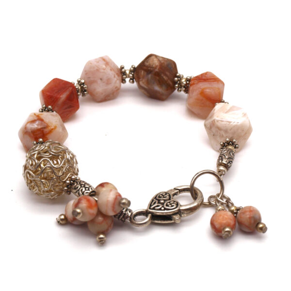 Bracelet agate marbré AG-104 – Image 4