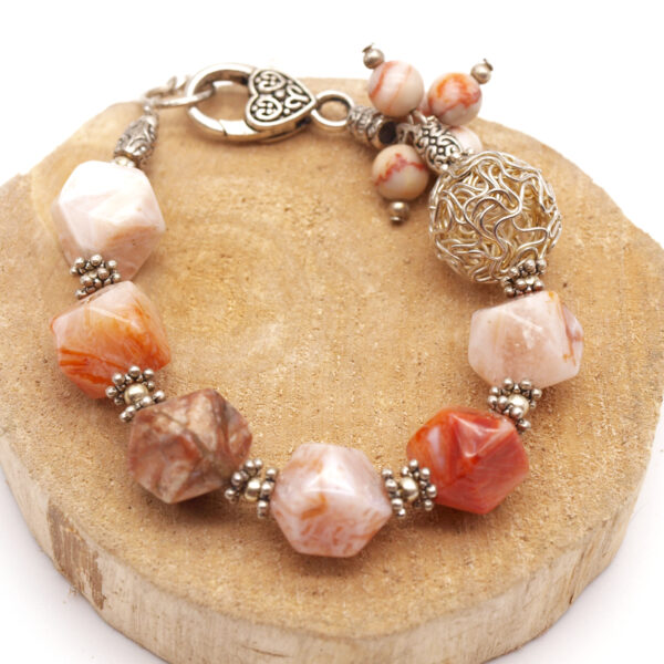 Bracelet agate marbré AG-104 – Image 2