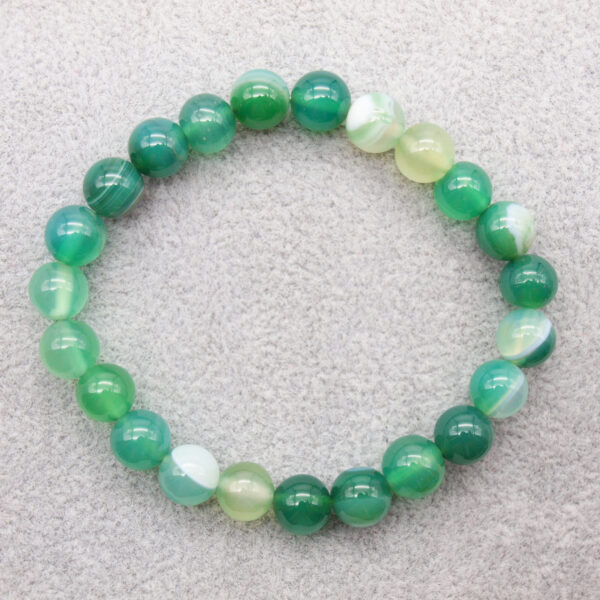 Bracelet agate verte AG-209