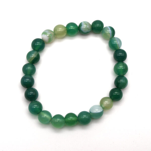 Bracelet agate verte AG-209