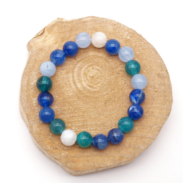 Bracelet agate bleue AG-211