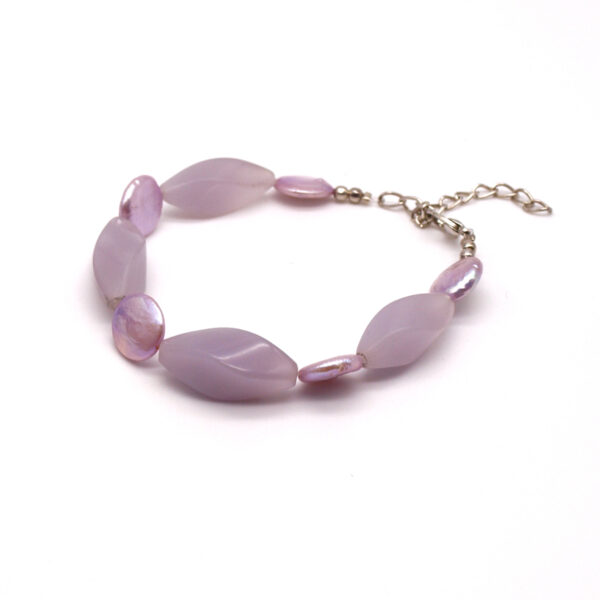 bracelet késhi quartz rose K-108