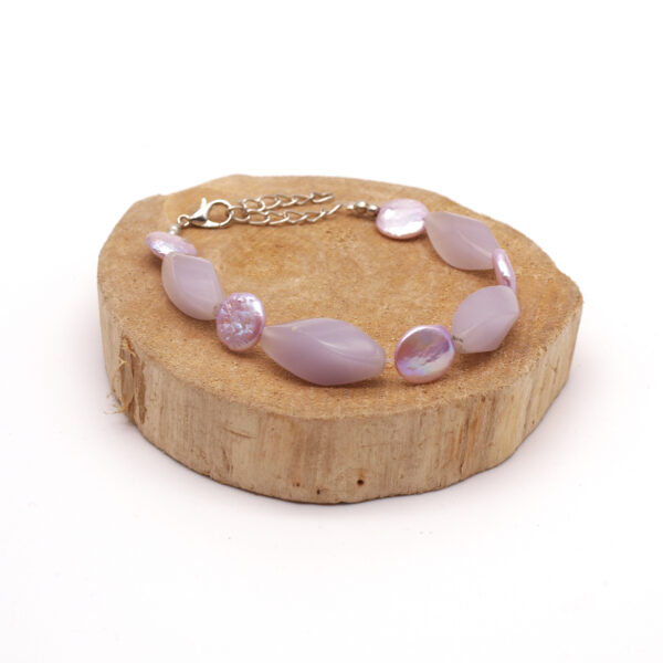 bracelet késhi quartz rose K-108