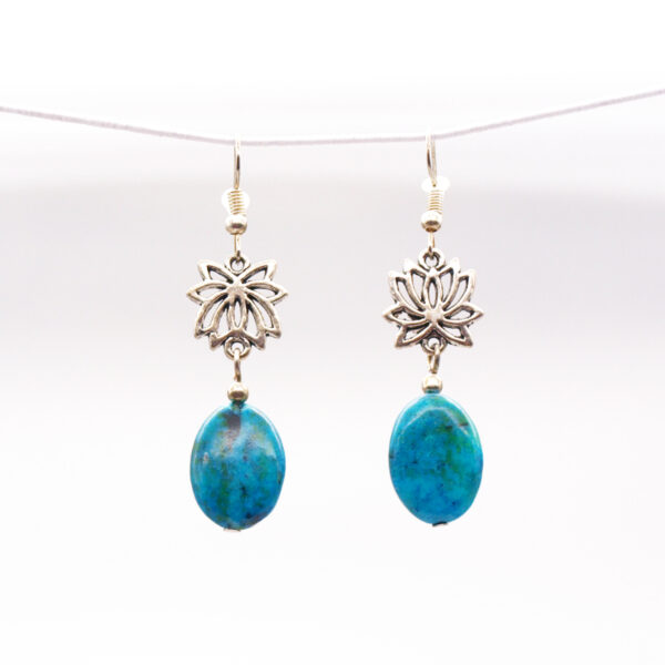 Boucles d'oreilles chrysocole CH-101