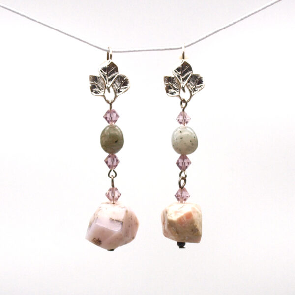 Boucles quartz rose QR101