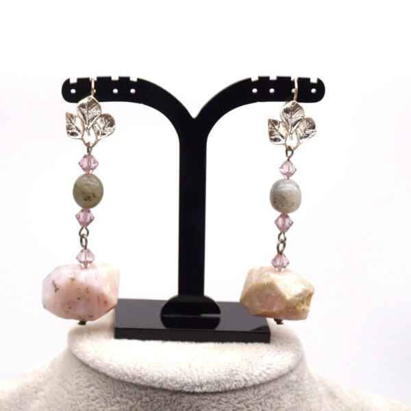 Boucles quartz rose QR101