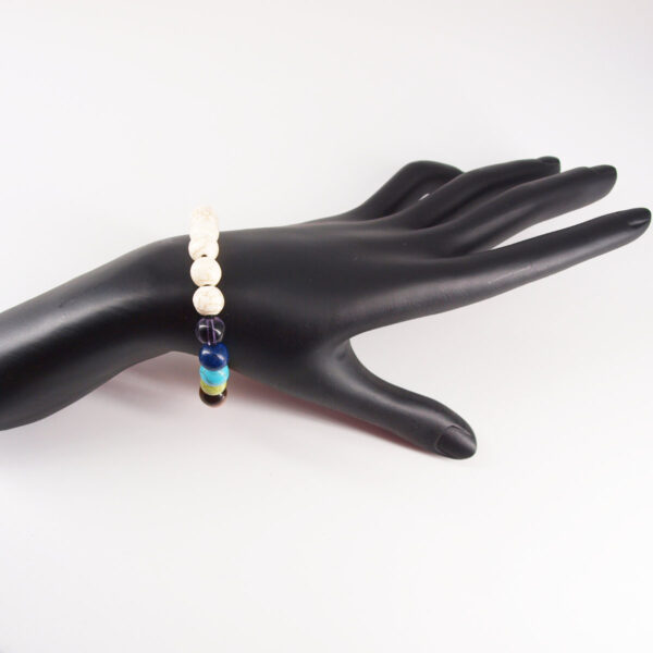 Bracelet howlite 7 chakras HW-202