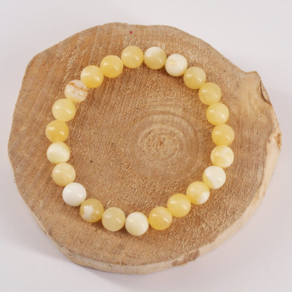 Bracelet jade jaune JD-201