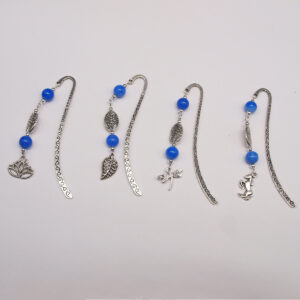 Marque-page agate bleue MP-009