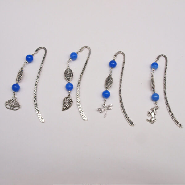 Marque-page agate bleue MP-009