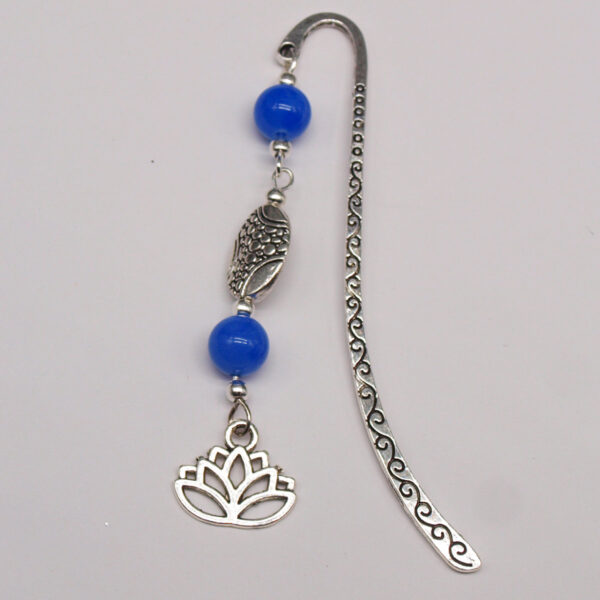 Marque-page agate bleue MP-009