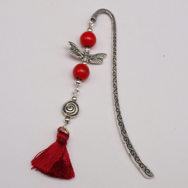 Marque-page howlite rouge MP-012