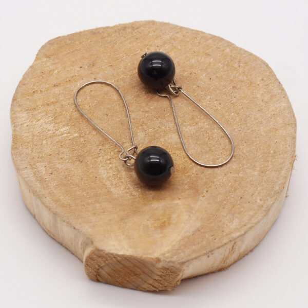 Boucles d'oreilles onyx OX-101