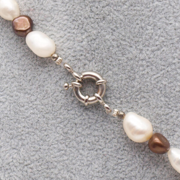 Collier késhi et jaspe K-101