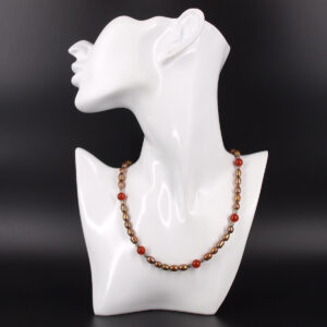 Collier perles de culture et agate PC-103
