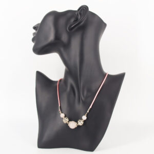 Collier quartz rose Q-100