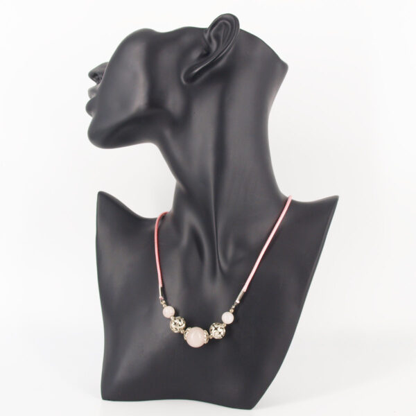 Collier quartz rose Q-100