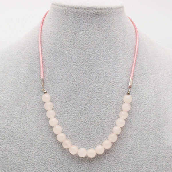 Collier quartz rose Q-101 44cm femme