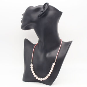 Collier quartz rose Q-101