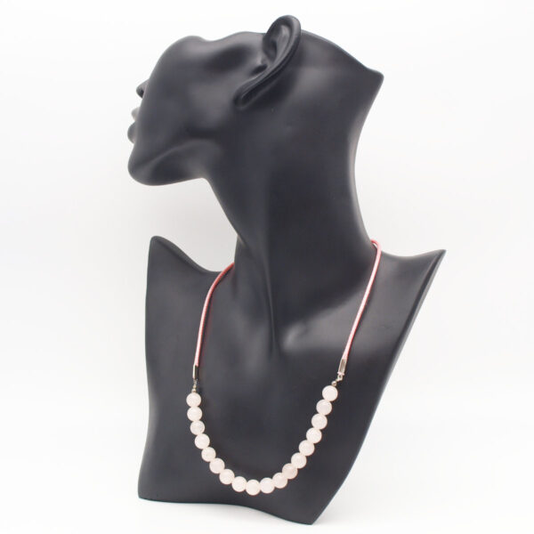 Collier quartz rose Q-101