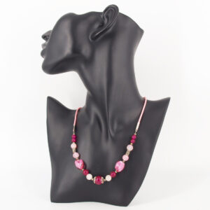 Collier quartz rose Q-102
