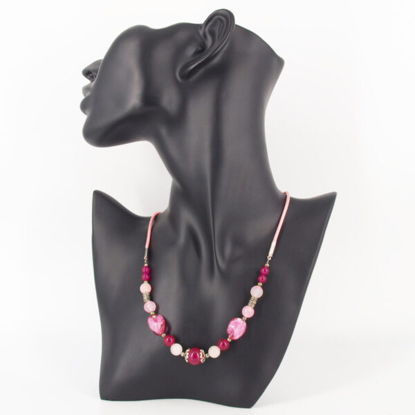 Collier quartz rose Q-102