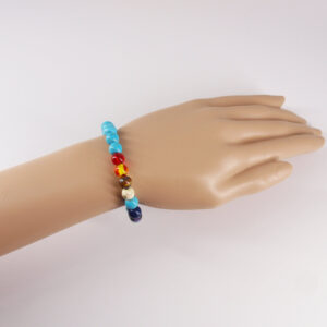 Bracelet turquoise 7 chakras T-202