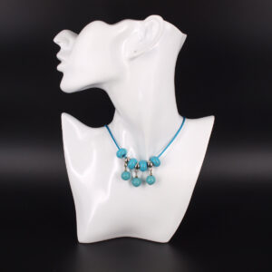 collier turquoise TC-103 47cm femme