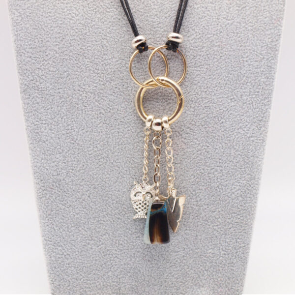 Collier agate AGC-104