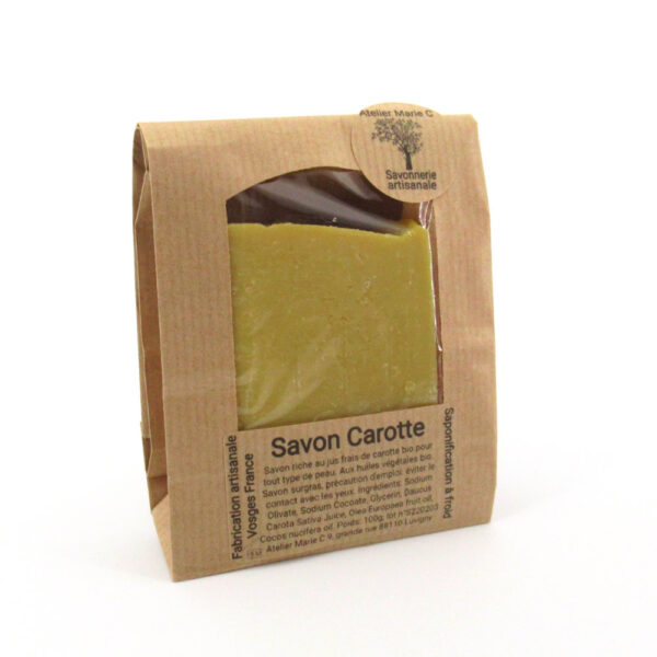 savon a la carotte Savon Carotte Savon riche et hydratant au jus frais de carotte bio pour tout type de peau, acnéique à mature